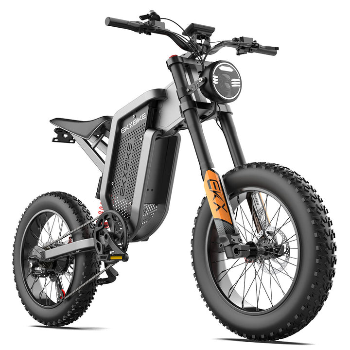 EKX X21 Adults Electric Bike 2000W 48V35AH 55km/h Samsung Battery Snow Electric Motorcycles 20“*4.0 Off Road Tyre Mountain Ebike